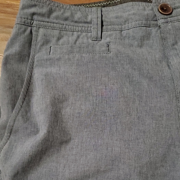 7 Diamonds Steel Blue Men's Flat Front Shorts - Picture 6 of 10